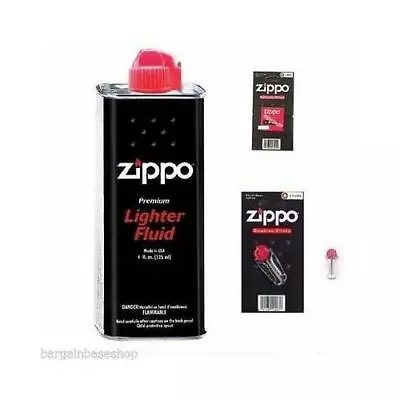 Zippo Petrol Fuel Lighter Fluid Or 6 Flints Or 1 Wick - Genuine Products Options • £3.13