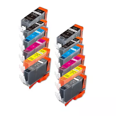 12PK Ink Set With Chip For Use With 225 226 Canon Pixma MG6120 MG6220 MG8120  • $15.41