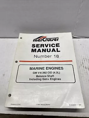 1996 MerCruiser   Service Manual #18 Marine Engines Gm V-6-262  BM-17B • $39.99