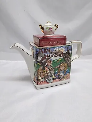 Vintage Alice In Wonderland James Sadler Teapot Mad Hatter Tea Party EXCELLENT  • $49.89