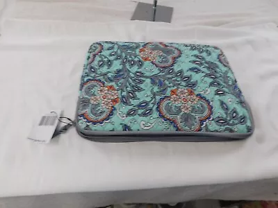 Vera Bradley Soft Laptop Sleeve Fan Flowers NWT • $15.99