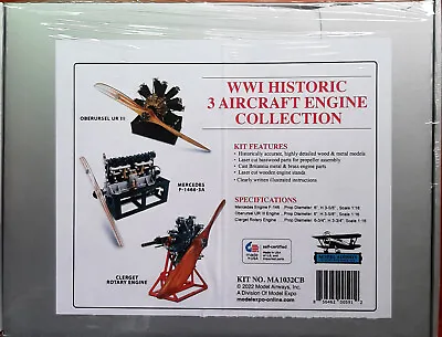 Model Airways Historic Aircraft 3 Engine Collection Metal Model Kits 1:16 Scale • $89.98