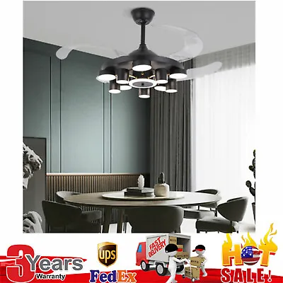 42  LED Modern Chandelier Dimmable Invisible Ceiling Fan Light Remote Control  • $151.05