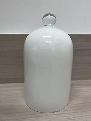 £4 • Buy Small White Glass Cloche Display Dome, Bell Jar, Food Cover, Kitchen, Garden