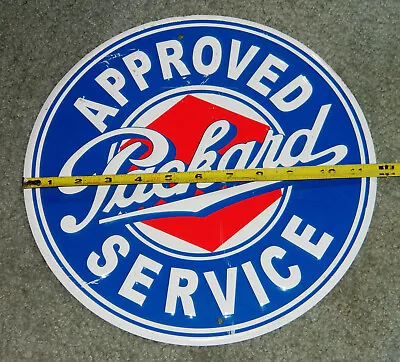 PACKARD AUTHORIZED SERVICE Vintage Style Enamel Metal Sign • $25.25