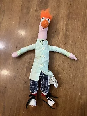 BEAKER 10  Plush Figure Jim Henson Muppets Sababa Toys 2004 Inch Excellent • $26.88