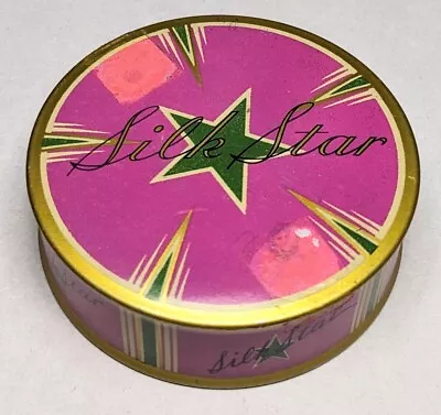 Vintage Silk Star Typewriter Ribbon Tin Pink Webster Co. Made In USA • $9.95