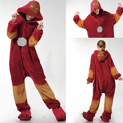 Ironman Onesie For Kids Adults Pyjamas Kigurumi One Piece Union Suit • $29.99