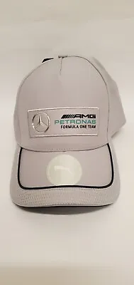 Puma Original Cap Mercedes Amg Petronas Motorsport  Logo Unisex Silver Cap • $38.99