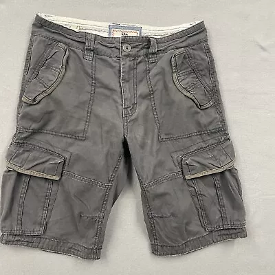 Fat Face Cargo Shorts Mens Waist 32 Grey Utility Side Pockets Heavy Cotton  • £19.99