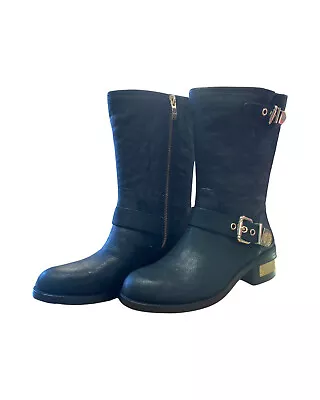 Nib! Vince Camuto Winchell Mid Calf Moto Boots Size Size 8 • $75