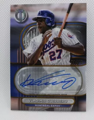 2024 Topps Tribute Gold Auto Vladimir Guerrero #TA-VG 59/75 Montreal Expos • $20