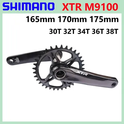 Shimano XTR M9100 2x11-Speed 165mm 170mm 175mm Crankset MTB 30T 32T 34T 36T 38T • $386.83