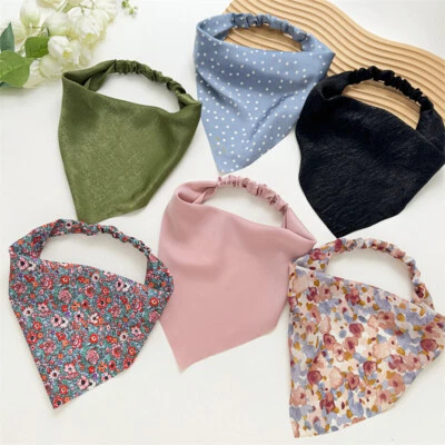 $2.67 • Buy Hair Accessories Triangle Bandanas Head Scarf Hair Scarf Turban Headwrap 1P