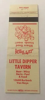 Vintage Matchbook Cover Matchcover Little Dipper Tavern Van Nuys CA • $2.55