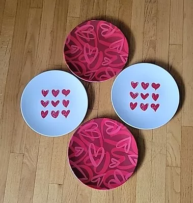 Crofton Melamine Plates Heart Valentine 11  Set Of 4 • $20