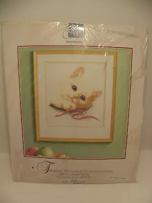 Verachtert Counted Cross Stitch Kit - Kitten And Yarn • $19.99