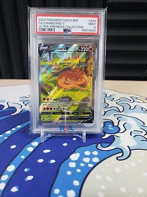 Charizard V #260 PSA 9 Ultra Premium Collection 2022 Pokemon Sword & Shield TCG • $27.99