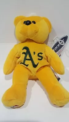 Mlb Oakland Athletics Forever Collectibles Gold Teddy Stuffed Beanie Sga Nice!! • $99.99