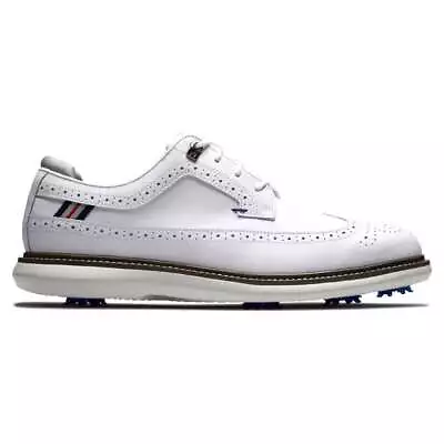 FootJoy Traditions Golf Shoes 57910 White/Navy/Grey • $99.99