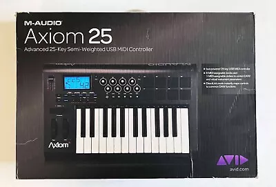 M-Audio AXIOM 25 Key Semi-Weighted USB MIDI Keyboard Controller - Excellent! • $69.95