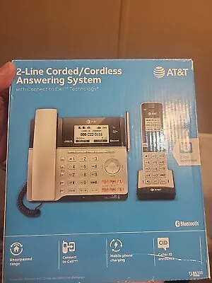 AT&T 2 Line Business Phone DECT 6.0 Connect To Cell Cordless Phone Systems • $89.99