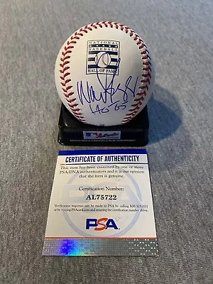 Boston Red Sox- Wade Boggs Autograph Hall Of Fame Logo Baseball Psa Al75722 • $79