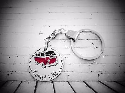 Hand Stamped Kombi Life Keyring. Can Be Personalised. Volkswagen VW • $15