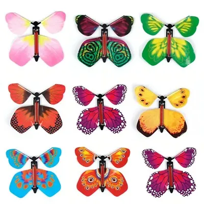 £2.99 • Buy Wind Up Butterfly For Greeting Cards - Nature Design - Magic Flying Toy Prank