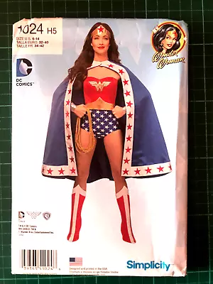 Wonder Woman Costume Fancy Dress Sewing Pattern NEW & UNCUT Simplicity 1024 6-14 • £7.50