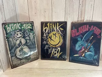 Blink-182 Concert Metal Posters Album Cover Wall Art Decor  Blink 182 Lot Of 3 • $29.95