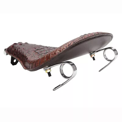 $59.25 • Buy Brown Alligator Motorcycle Large Solo Seat For Yamaha V Star 950 650 Bobber HOT