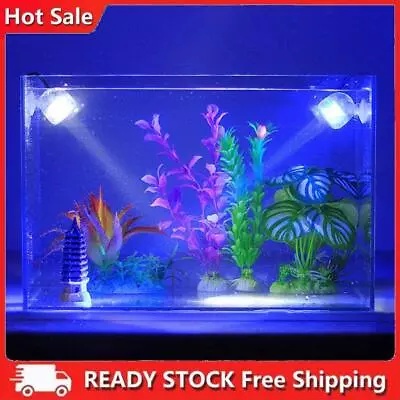 Aquarium LED Spotlight Submersible Light Fish Tank Underwater Lighting Lamp • $16.60