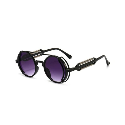 $4.41 • Buy Retro Steampunk Sunglasses Vintage Style Inspired Round Metal Circle Glasses -