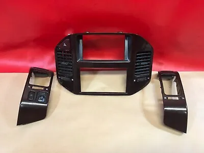 2001-2006 Mitsubishi Montero Center Dash Radio Wood Grain Bezel Air Vents Set • $143.20