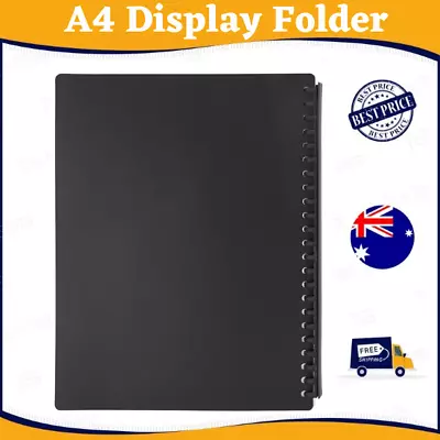 A4 Display Folder Display Book 20 Pockets Document Filing Office Supplies • $2.75