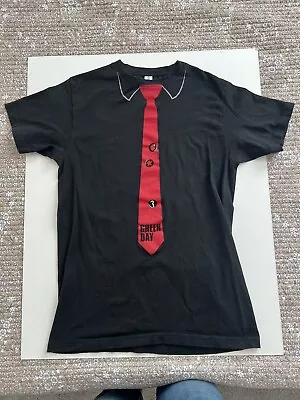 Green Day 2022 Tour Shirt Tie Worn Used Medium Billie Joe • $12