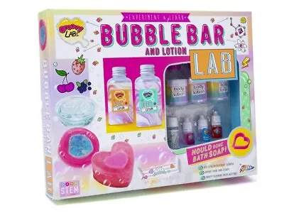 Make & Mould Your Own Bubble Soap Heart Bars & Bath Lotion Lab Kit Activity Set • £8.75