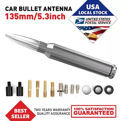 50 CAL Bullet Short Antenna For Harley Davidson Motorcycles Street Road Glide • $11.89