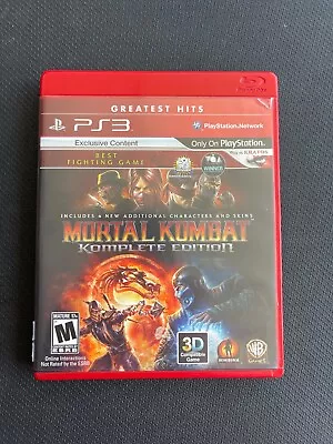 PlayStation 3 Mortal Kombat Komplete Edition Tested Working PS3 • $15