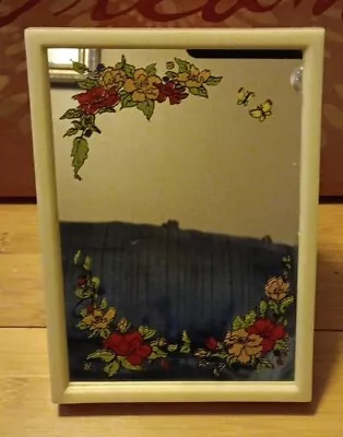 Vintage 1970s Yaps Music Box Love Story Floral Mirror Decor Works Fine • $26.99