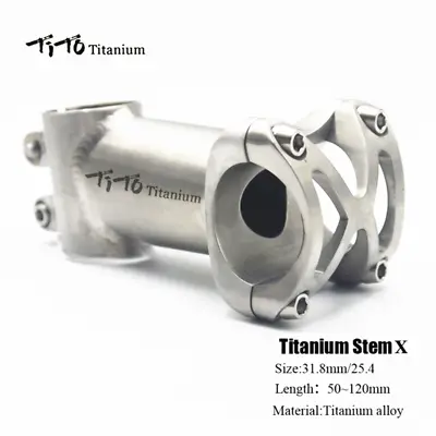 Tito Mtb Road Bike Stem 5 Degrees 31.8mm 25.4mm Ultralight Titanium Handle • $96.99