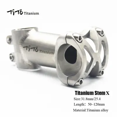 TITO Titanium MTB Road Bike Bicycle Handlebar Stem 1  25.4mm 31.8mm 50-120mm 5° • $84.49