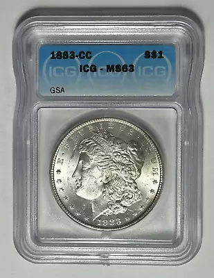 1883 Cc Morgan Dollar Igc Ms 63 / Gsa • $115