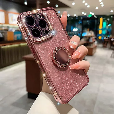 $12.99 • Buy For IPhone 14 Pro Max 13 12 11 XS XR 8 7 TPU Case Plating Cover Bling Diamond