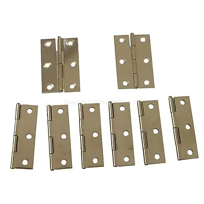£4.49 • Buy 546108 4Pairs 8PC Stainless Steel Butt Door Box Hinges 36-66 Mm Variation