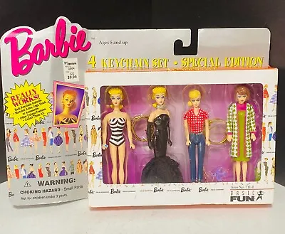 $22 • Buy 1996 Barbie Figure Key Chains Set Of Four