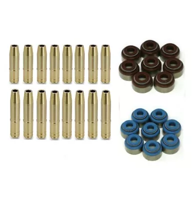 SuperTech Intake & Exhaust Valve Guides + Stem Seals Fits Honda Acura K20 K24 • $120.80