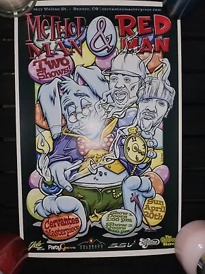 METHOD MAN & RED MAN 420 2014 Easter Bunny Denver Concert Poster 710 Cervantes • $15