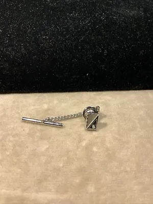 Anson Sterling Silver Tie Tack With Genuine Diamond • $19.99